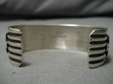Important Vintage Navajo Andy Camdman Sterling Silver Native American Bracelet-Nativo Arts