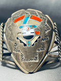 Important Early Spencer Family Vintage Native American Zuni Turquoise Sterling Silver Bracelet-Nativo Arts