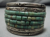 Vintage Native American Navajo Royston Turquoise Bracelet Les Barker Sterling Silver Bracelet-Nativo Arts