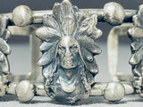 Chief Head Native American Sterling Silver Bracelet-Nativo Arts