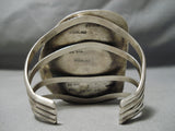 One Of The Biggest Best Vintage Native American Navajo Bisbee Turquoise Sterling Silver Bracelet-Nativo Arts