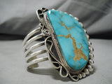 Important Raymond Nez Navajo Sterling Silver Native American Bracelet Cuff-Nativo Arts
