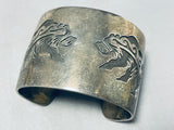 Important Vintage Native American Hopi Sterling Silver Wide Bracelet-Nativo Arts