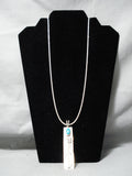 Scarce Early Rare Hallmark Vintage Native American Navajo Ben Begaye Sterling Silver Necklace-Nativo Arts