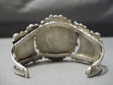 Museum Vintage Native American Navajo Earlier Turquoise Sterling Silver Bracelet Old-Nativo Arts