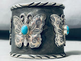 Biggest Craziest Native American Butterfly Turquoise Bracelet-Nativo Arts