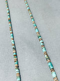 One Of The Most Unique Vintage Santo Domingo Turquoise Heishi Necklace-Nativo Arts