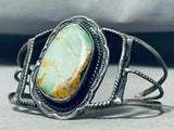 Authentic Vintage Native American Navajo Royston Turquoise Sterling Silver Bracelet-Nativo Arts