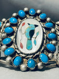 The Best Vintage Native American Navajo Bluejay Turquoise Sterling Silver Bracelet-Nativo Arts