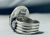 Important Ben Begaye Native American Navajo Coral Turquoise Sterling Silver Ladybug Ring-Nativo Arts