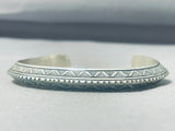 A Level Above Detailed Vintage Native American Navajo Sterling Silver Bracelet-Nativo Arts