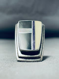 One Of The Best Vintage Native American Navajo Sugilite Inlay Sterling Silver Ring-Nativo Arts