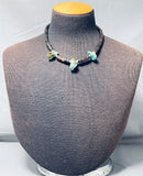 Incredible Vintage Native American Navajo Royston Turquoise Sterling Silver Choker Necklace-Nativo Arts