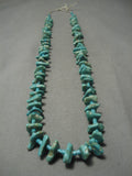Incredible Vintage Navajo Turquoise Nugget Native American Ehishi Necklace-Nativo Arts