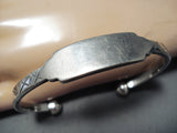 Attractive Navajo Sterling Silver Bracelet Native American-Nativo Arts