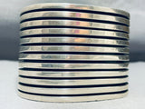 Heaviest Orville Tsinnie Vintage Native American Navajo All Sterling Silver Bracelet- 300 Grams!-Nativo Arts