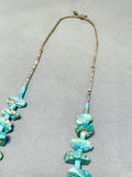 Native American Striking Vintage Santo Domingo Kingman Royston Turquoise Necklace-Nativo Arts