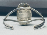 Highly Rare Vintage Native American Navajo Cream Agate Sterling Silver Swirl Bracelet-Nativo Arts