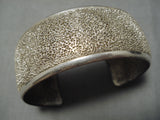 Important Vintage Hopi/ Navajo Sterling Silver Native American Circular Bracelet-Nativo Arts