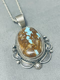 Fascintating Vintage Native American Navajo 8 Turquoise Sterling Silver Necklace-Nativo Arts
