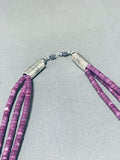 Native American Absolutely Incredible Southwest Sterling Silver Sugilite Necklace-Nativo Arts