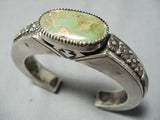 Important Thick 3d Vintage Native American Navajo Royston Turquoise Sterling Silver Bracelet-Nativo Arts