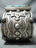 Mongo San Felipe Native American 8 Turquoise Sterling Silver Bracelet-Nativo Arts