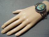 Incredible Vintage Native American Navajo Royston Turquoise Sterling Silver Bracelet-Nativo Arts