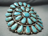 Colossal Turquoise Sun Navajo Sterling Silver Ring Native American-Nativo Arts