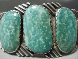 Best Vintage Native American Navajo Apache Turquoise Sterling Silver Bracelet Old-Nativo Arts