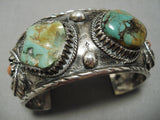 Quality Vintage Native American Navajo Royston Turquoise Sterling Silver Bracelet Cuff-Nativo Arts