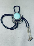 Native American Completely Hadnmade Spur Sterling Silver Turquoise Bolo Tie-Nativo Arts