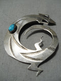 Fabulous Native American Navajo Gecko Sterling Silver Pin-Nativo Arts