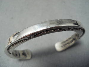 Orville Tsinnie & Co Native American Navajo Sterling Silver Bracelet-Nativo Arts