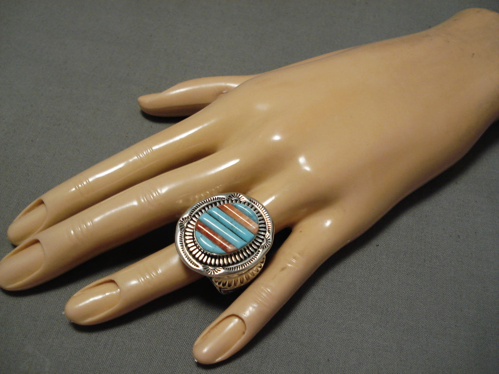 Amazing Vintage Native American Navajo Turquoise Sterling Silver