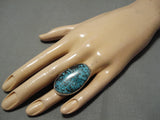 Fabulous Vintage Navajo Joe Family Sterling Silver Native American Ring-Nativo Arts