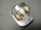 Magnificent Navajo Royston Turquoise Sterling Silver Ring Native American-Nativo Arts