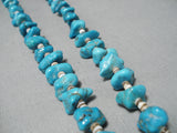 Stunning Vintage Navajo Turquoise Necklace & Jacla Native American-Nativo Arts