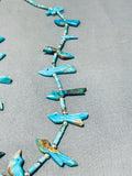 One Of The Best Hand Carved Bird Turquoise Vintage Native American Zuni Sterling Silver Necklace-Nativo Arts