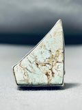 Best Native American Navajo Dry Creek Turquoise Sterling Silver Huge Ring-Nativo Arts