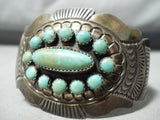 Heavy Patina Vintage Native American Navajo Royston Turquoise Sterling Silver Bracelet-Nativo Arts