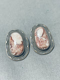 Mike Smith Vintage Native American Navajo Sterling Silver Earrings-Nativo Arts