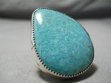 Impressive Vintage Native American Navajo Turquoise Sterling Silver Ring-Nativo Arts