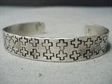 Family Of Crosses Native American Sterling Silver Christian Bracelet-Nativo Arts