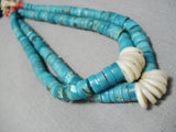 Superior Vintage Navajo Chunky Turquoise Native American Jacla Necklace-Nativo Arts