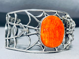 Best Yazzie Spiderweb Cuff Vintage Native American Navajo Sterling Silver Bracelet-Nativo Arts