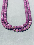 One Of The Best Native American Sugilite Sterling Silver Necklace-Nativo Arts