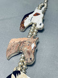 The Best Ever Horse Native American Navajo Sterling Silver Squash Blossom Necklace-Nativo Arts