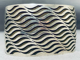 Freddy Douglas Very Unique Wave Vintage Native American Navajo Sterling Silver Bracelet-Nativo Arts