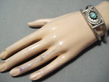 Mesmerizing Vintage Native American Navajo Royston Turquoise Sterling Silver Bracelet Old-Nativo Arts